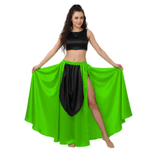 Satin A-Line Skirt w/ Side Slit | Flowy Dance Wear S-3XL | 41 Colors S39