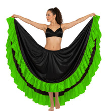 Satin 12 Yard Skirt w/ Frill | Full Volume Dance S-3XL | 41 Colors S22