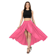 Satin Asymmetrical Wrap Skirt | High-Low Flow S-3XL | 41 Colors S72