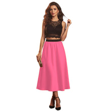 Satin Belly Dance Midi Skirt | Elegant Flow Costume S-3XL | 41 Colors S24