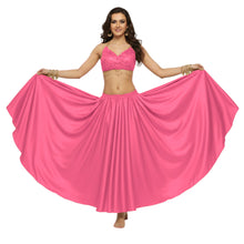Satin Full Circle Belly Dance Skirt | 360° Flow Gown S-5XL S8