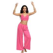 Satin Palazzo Pants | Belly Dance Wide Leg Flow S-3XL | 41 Colors S19