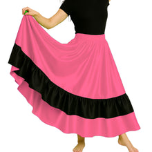 Satin Full Circle Dance Skirt w/ Frill | 360° Flow S-3XL S33