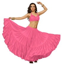 Ultimate Satin 25 Yard 4 Tier Skirt | Belly Dance Gown S-5XL S4