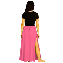 Satin Half Circle Skirt | Side Cut Dance Flow S-3XL | 41 Colors S94