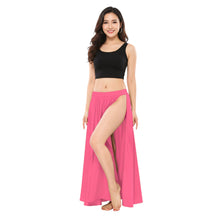 Satin Belly Dance Side Cut Skirt | Side Cut Flow Costume S-3XL | 30 Colors S36
