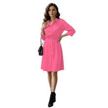 Satin Long Button Down Dress Shirt | Party Tunic S-3XL | 41 Colors S115