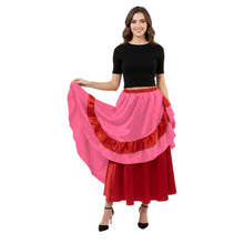 Satin Half Circle Belly Dance Skirt | Elegant Flow S-3XL | 41 Colors S71