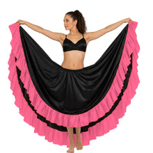 Satin 12 Yard Skirt w/ Frill | Full Volume Dance S-3XL | 41 Colors S22