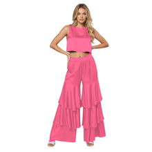Satin 3-Layer Palazzo Pants | Wide Leg Party Trousers S-3XL | 41 Colors S97