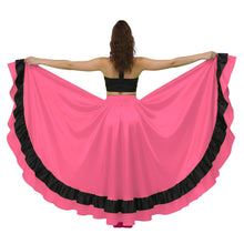 Satin Full Circle Dance Skirt w/ Frill | 360° Flow S-3XL S33-1