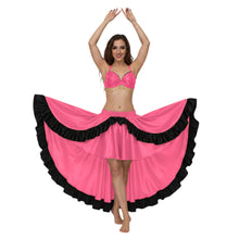Satin Asymmetrical Dance Skirt Frill |Ballet Dance Skirt High-Low Flow S-3XL S49