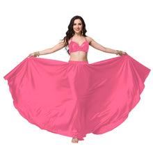 Satin Full Circle Belly Dance Skirt | 360° Flow Gown S-5XL S69