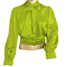 Party wear Satin Bow Blouse And Bow Shirt S27  - Regular Size 1