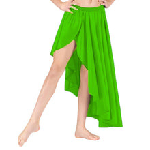 Belly Dance Satin Skirt Ballet Asymmetrical skirt S72 - Regular Size 1