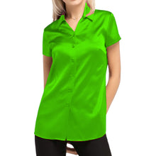 Satin Short Sleeve Shirt S118 - Regular Size 1