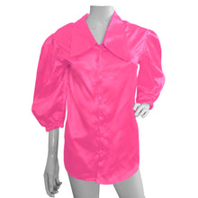 Button Down shirt Fancy Satin Shirt S90 - Regular Size 1