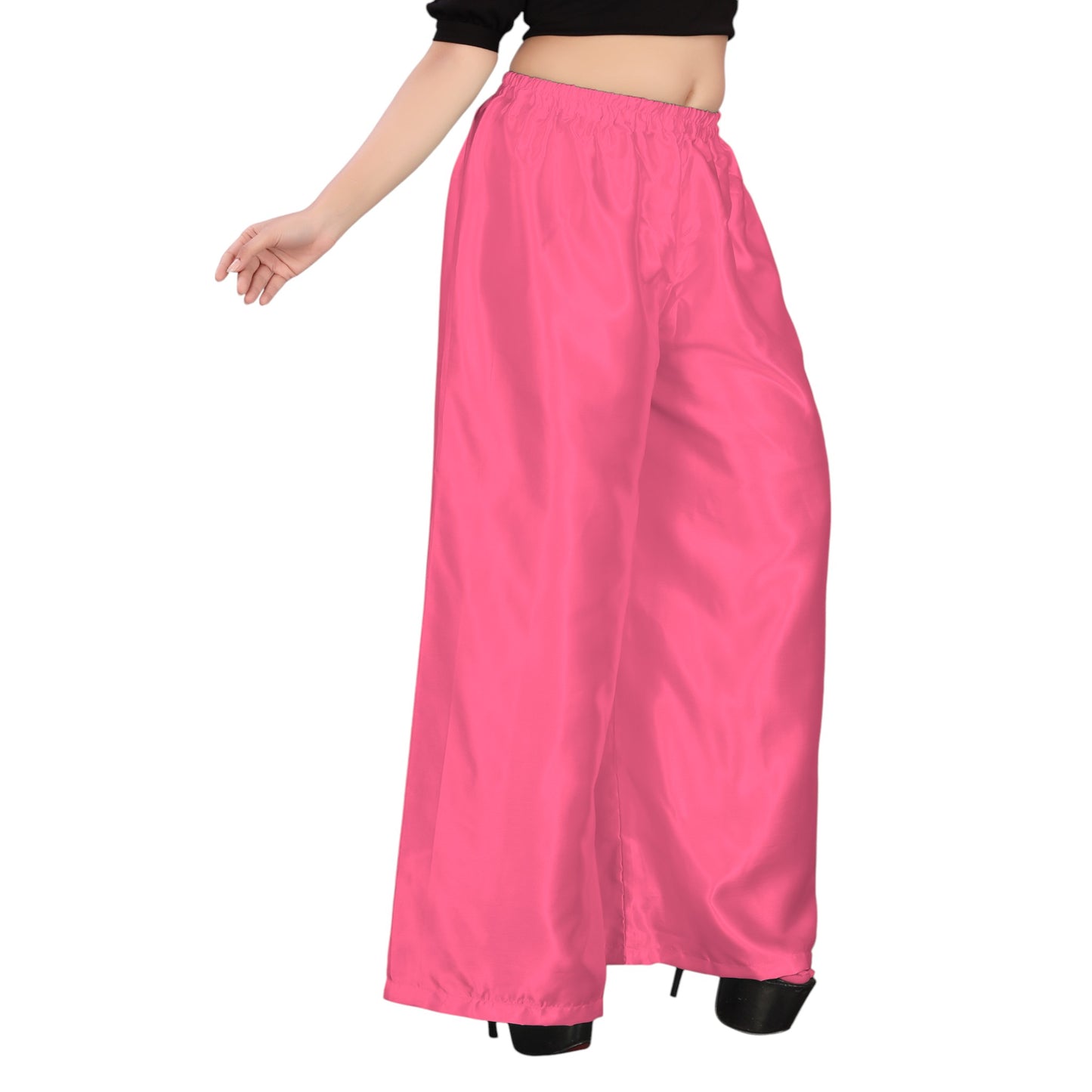 Belly Dance Satin Palazzo Pant For Women /Girls S25-Regular Size 1