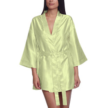 Satin Night wear Bathrobe S26  - Regular Size 1