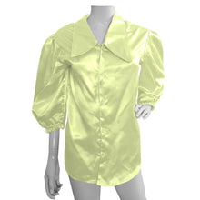 Button Down shirt Fancy Satin Shirt S90 - Regular Size 1