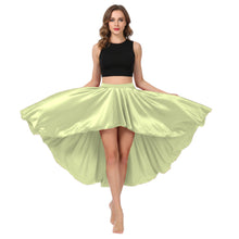 Satin Asymmetrical High-Low Skirt | Flowy Maxi S-5XL | 41 Colors S47