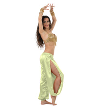 Satin Harem Pants w/ Side Slit | Belly Dance Flow S-3XL | 41 Colors S18