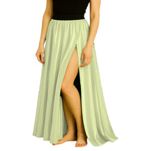 Satin Half Circle Skirt | Side Cut Dance Flow S-3XL | 41 Colors S94