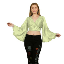 Light Gold Satin Back Tie Blouse, elegant metallic ruffle top.