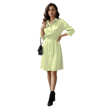 Satin Long Button Down Dress Shirt | Party Tunic S-3XL | 41 Colors S115