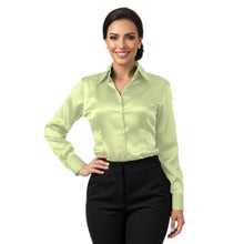 Satin Long Sleeve Button Down Shirt | Elegant Blouse S-3XL | 41 Colors S81