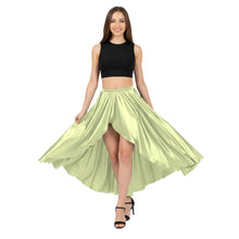 Satin Asymmetrical Wrap Skirt | High-Low Flow S-3XL | 41 Colors S72