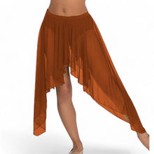 Belly Dance Side Assym sheer Skirt C44 - Regular Size 1