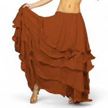 Voluminous! Chiffon 5-Layer Belly Dance Skirt | Full Coverage & Maximum Flow C25