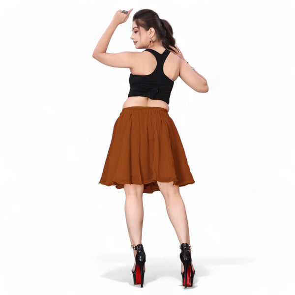Chiffon Short Skirt Party wear Short Belly Dance Skirt C27- Regular Size 1