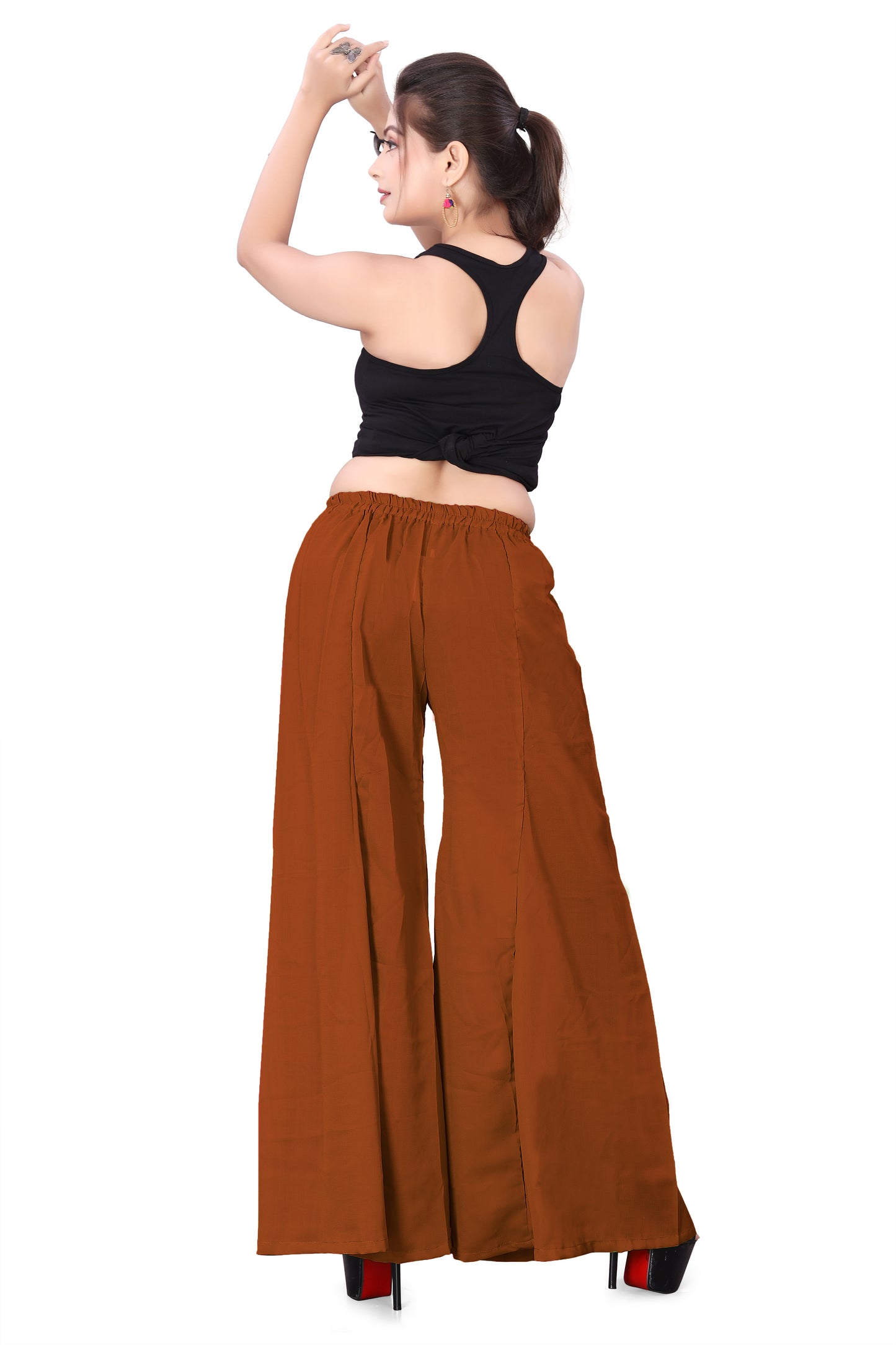 Chiffon Wide Leg Palazzo Pants C17-Regular Size 1