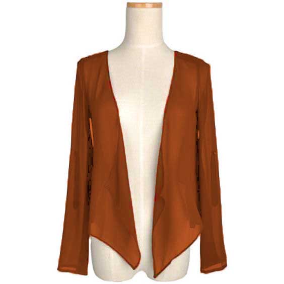 Chiffon Shrug long sleeve C49 - Regular Size 1