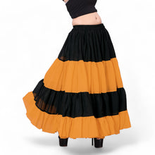 Epic 25 Yard 4-Tier Chiffon Skirt | Double Color Belly Dance S-5XL C63