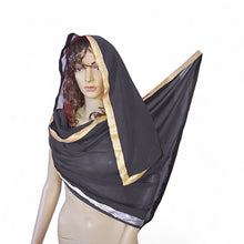 Belly Dance Dupatta Veil With Gold Trim C21 - Regular Size 2