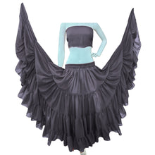 25 Yard 4-Tier Chiffon Belly Dance Skirt | Extreme Volume Sheer Dancewear C7