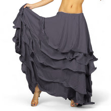 Voluminous! Chiffon 5-Layer Belly Dance Skirt | Full Coverage & Maximum Flow C25