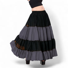 Epic 25 Yard 4-Tier Chiffon Skirt | Double Color Belly Dance S-5XL C63