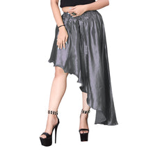 Satin Asymmetrical High low Skirt Skirt S6-Regular Size 1