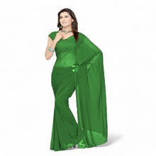 Bollywood Solid Chiffon Saree for Women - Ethnic Party & Festive Wear C26