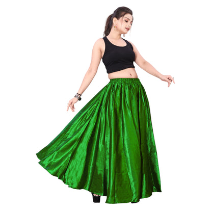 Satin Belly Dance Half Circle Skirt S9-Regular Size 1