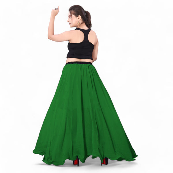 Chiffon Half Circle Belly Dance Skirt C13- Regular Size 1