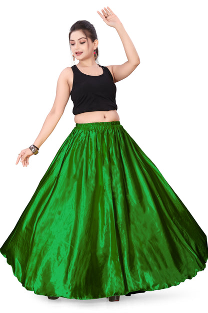 Satin Belly Dance Full Circle Skirt S8-Regular Size 1