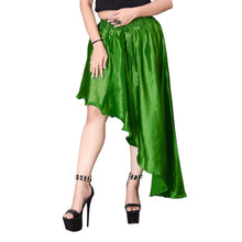 Satin Asymmetrical High low Skirt Skirt S6-Regular Size 1