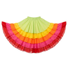 Chiffon 5-Layer Multicolor Belly Dance Skirt – Custom Color S-5XL C28