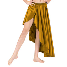 Belly Dance Satin Skirt Ballet Asymmetrical skirt S72 - Regular Size 1