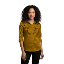 Light Pink Satin Vintage Style Shirt, soft feminine blouse.